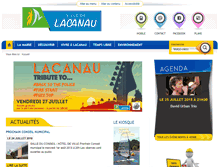 Tablet Screenshot of lacanau.fr